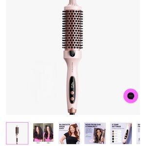 Wavytalk Thermal Brush, Blowout Boost 1.5 inch Heated Brush in Sakura Pink